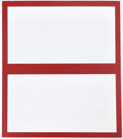 Tented Place Cards - 50 pack - Folded Place Cards are ideal for Wedding Placecards, Buffet food label, Banquet tables, Cocktail Parties, and Name Cards. Made of 14 pt. Matte Card Stock.