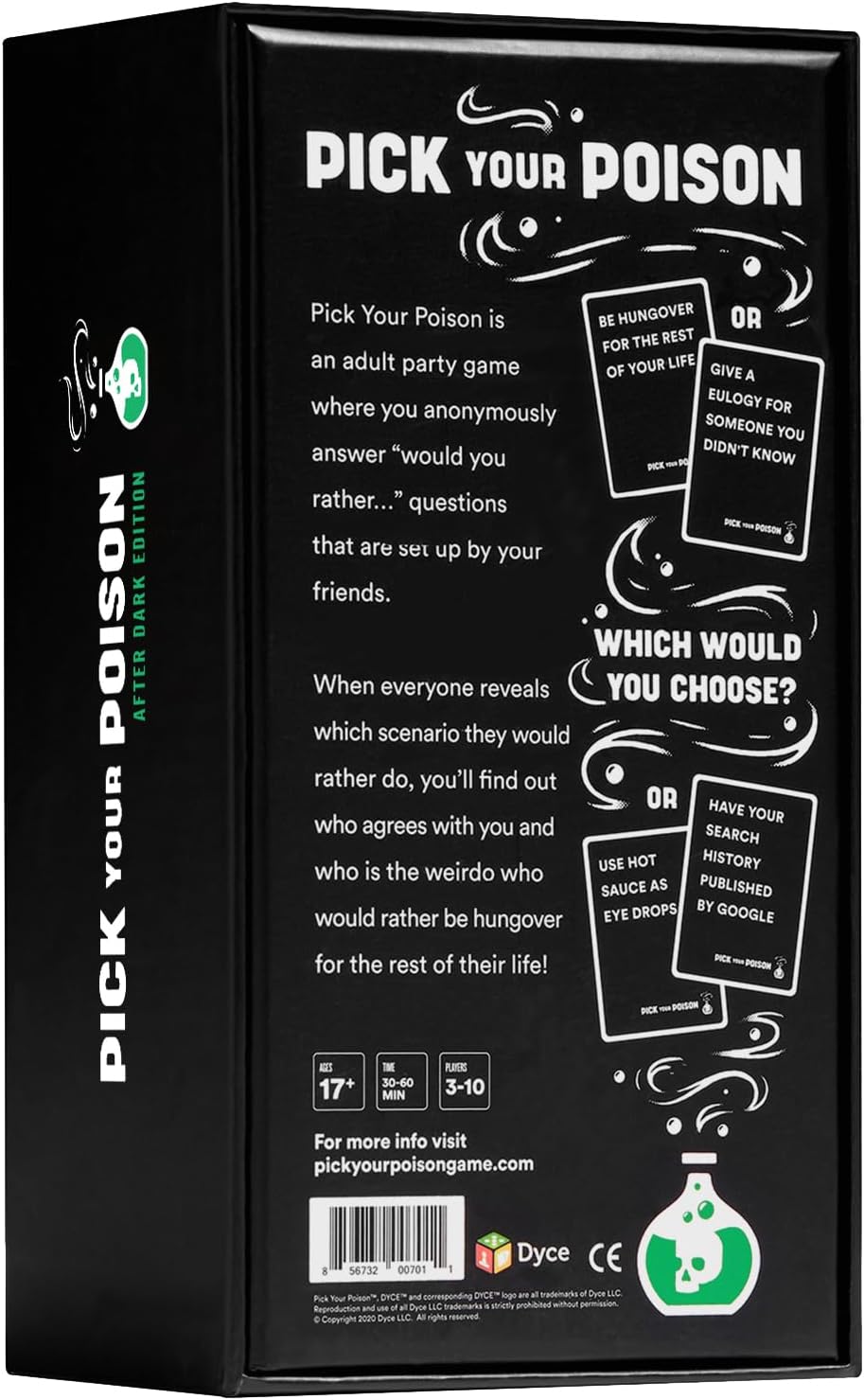 Pick Your Poison After Dark Party Game -The “What Would You Rather Do?” Family Card Game for White Elephant Parties, Stocking Stuffers + Board Games Night with Friends
