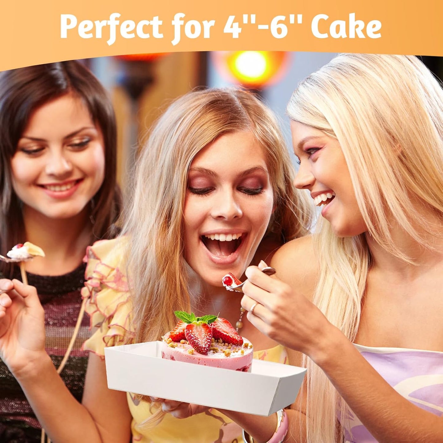 ZORRITA 7 x 7 x 4 Inches Paper Cake Boxes with Clear Lids, 20 Pack Disposable Charcuterie Boxes Square Food Containers for 4-6 Inch Cake, Dessert, Pie, Cupcake, Bakery (Pink)