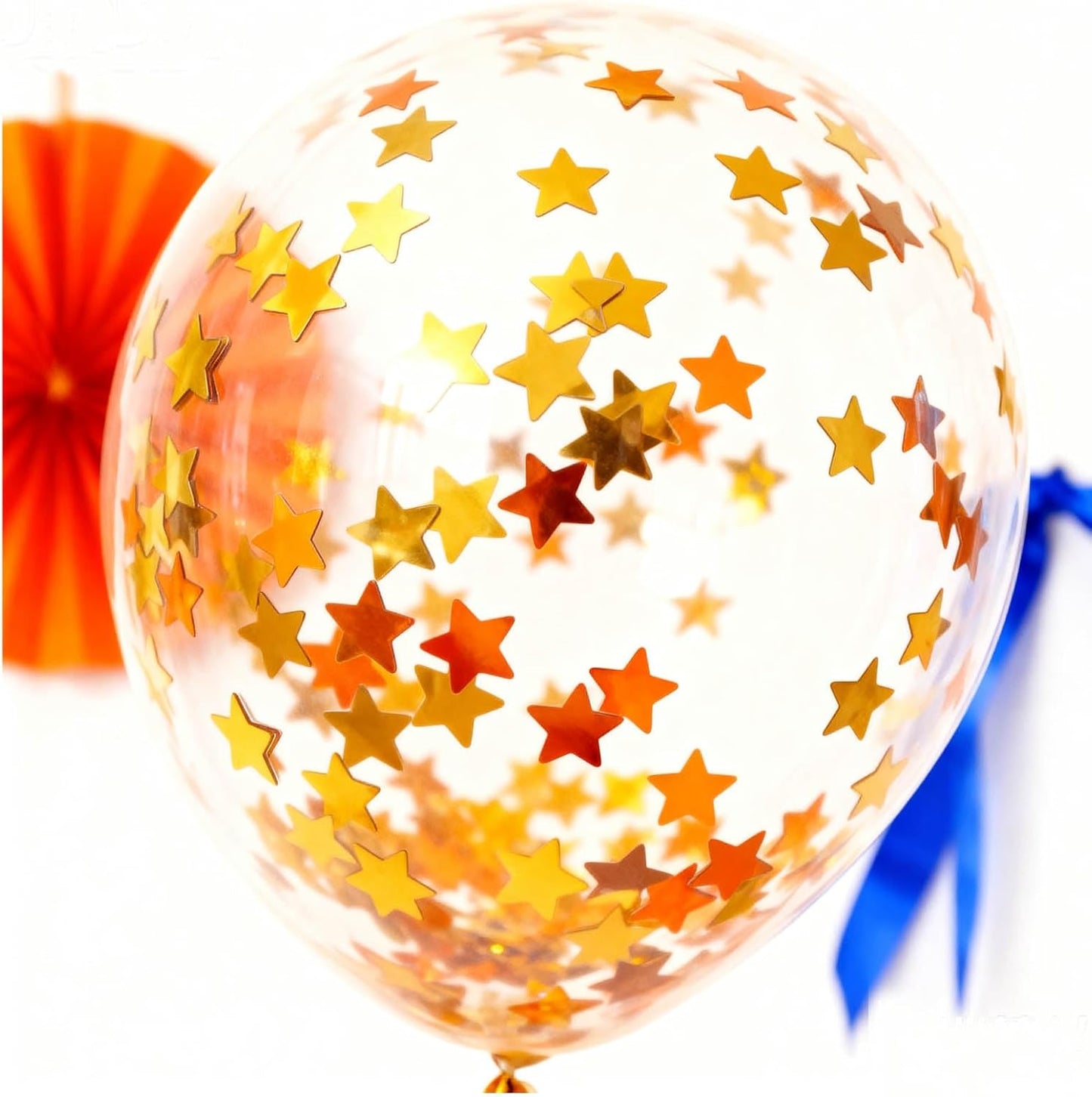 Rainbow Star Metallic Foil Confetti 8000 Pcs Shiny Star Table Confetti for Fill Balloon Wedding Graduation Party Decorations,60g of pack