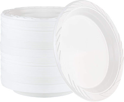 100 Count Disposable 12 ounce White Plastic Soup Bowls