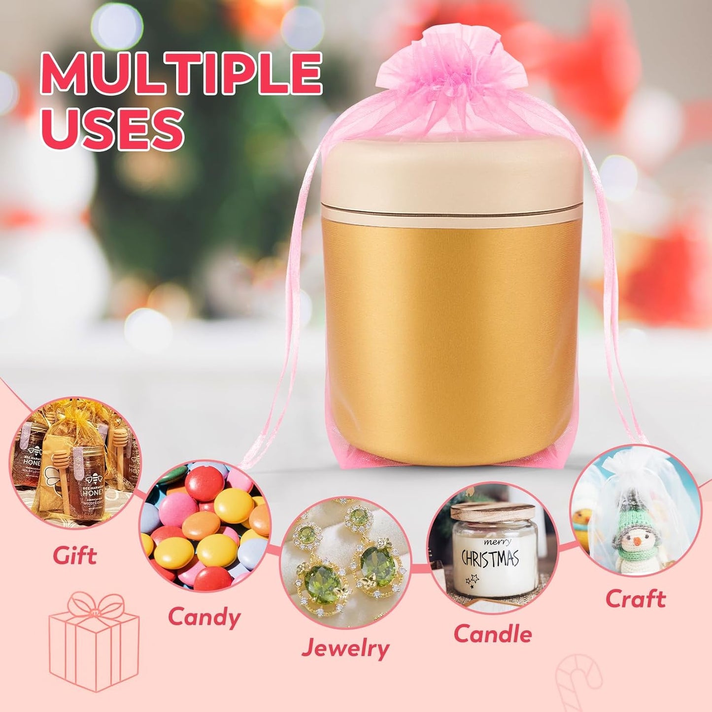 Crweety 50 Pcs Organza Bags 6x9 Inch White, Large Mesh Gift Bags Drawstring, Jewelry Pouches Treat Sachet Goodie Mesh Bag Drawstring for Wedding Party Favors Baby Shower & Mothers Day Gifts