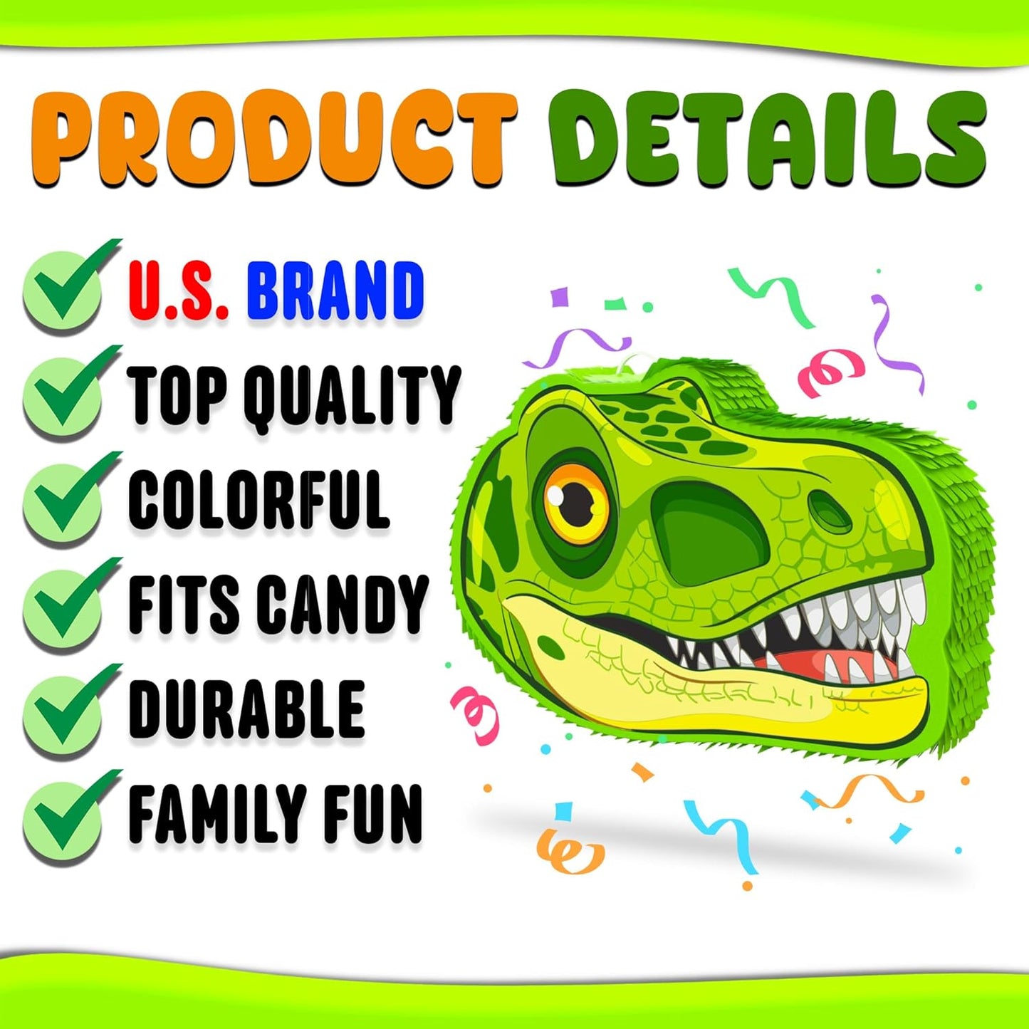 Jergrim Blue Monster Truck Piñata, Small 4 Piece Set, perfect for Kids Birthday Parties, Race Car Party Supplies fits piñata candy and party favors (17”X11”) Durable!