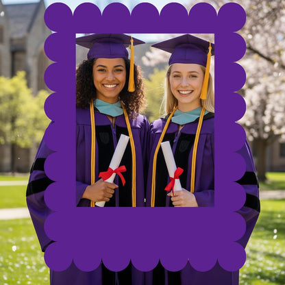 Beeveer 32 x 24 Inch Photo Booth Selfie Frame Prop Booth for Birthday Event Parties Large Blank DIY Cutout Props for Funny Decoration Christmas, Holiday Supplies