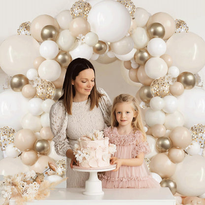 Sage Green Pink Balloons Garland Kit,133pcs Olive Green Blush Pink Sand White Metallic Gold Balloons for Bridal Shower Wedding Birthday Jungle Safari Woodland Party Decorations…