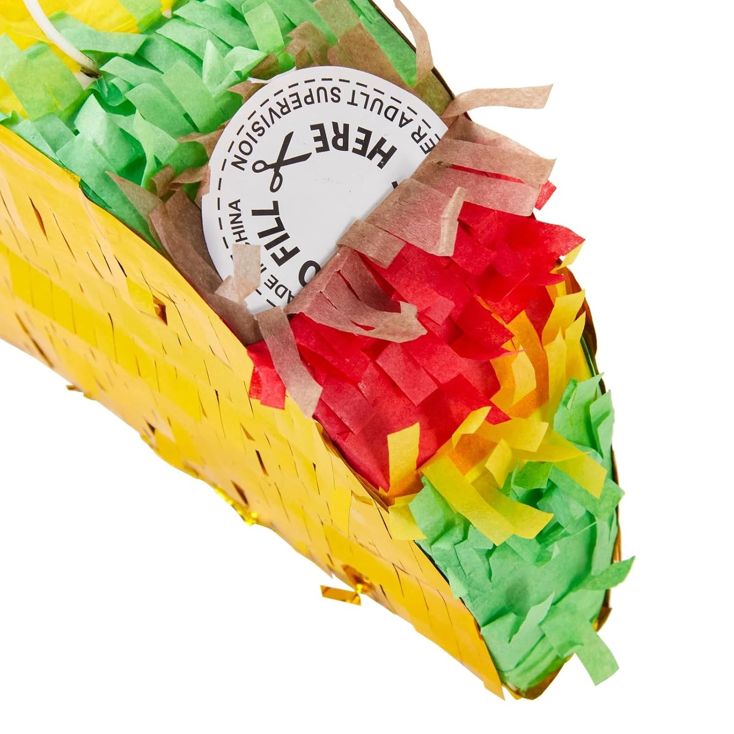 BLUE PANDA 3 Pack Mini Taco Pinatas - 6.25 x 2 x 3.6 in - Taco Decorations & Mini Pinata Favor