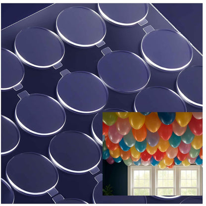 Clear Glue Dots Removable Sticky Tack, Waterproof Poster Putty Double Sided Dots for Party Decoration Picture (100, 0.39'' * 0.79'' Rectangle)