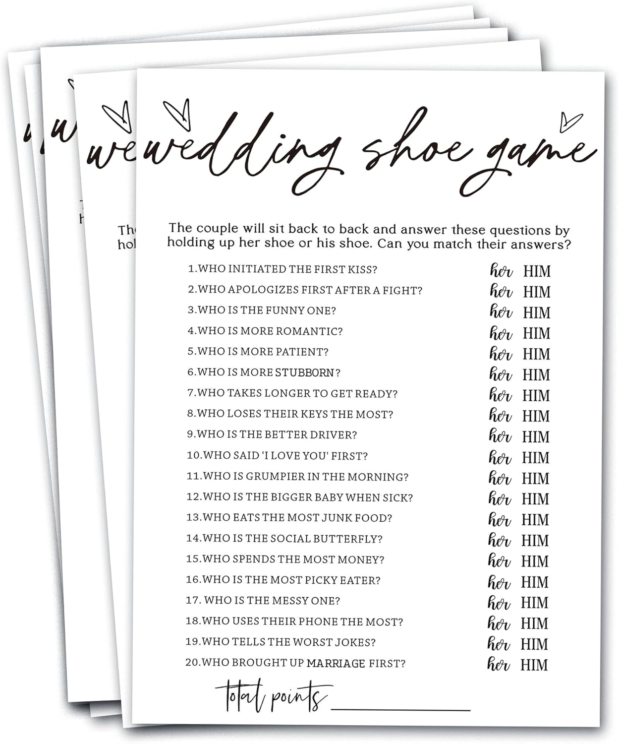 Bridal Shower Bingo, What Will The Bride to Be Receive, 25Pcs Bridal Bingo Game Cards, Engagement Party Games for Guests, Minimalist White Wedding Party Supplies - A18
