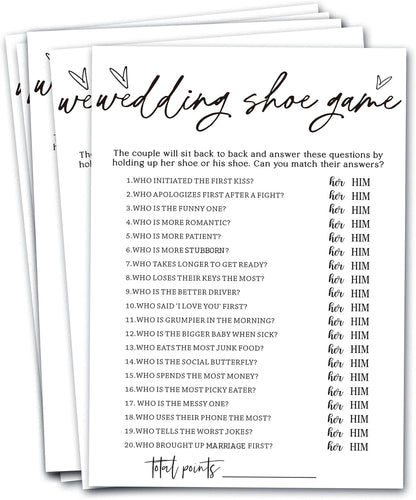 Bridal Shower Bingo, What Will The Bride to Be Receive, 25Pcs Bridal Bingo Game Cards, Engagement Party Games for Guests, Minimalist White Wedding Party Supplies - A18