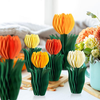 SUNBEAUTY 9PCS Spring Wildflower Party Decorations Wild Flowers Honeycomb Centerpieces for Tables Wildflower Birthday Spring Flower Theme Party Decorations for Garden Baby Shower, Easter, Mothers Day