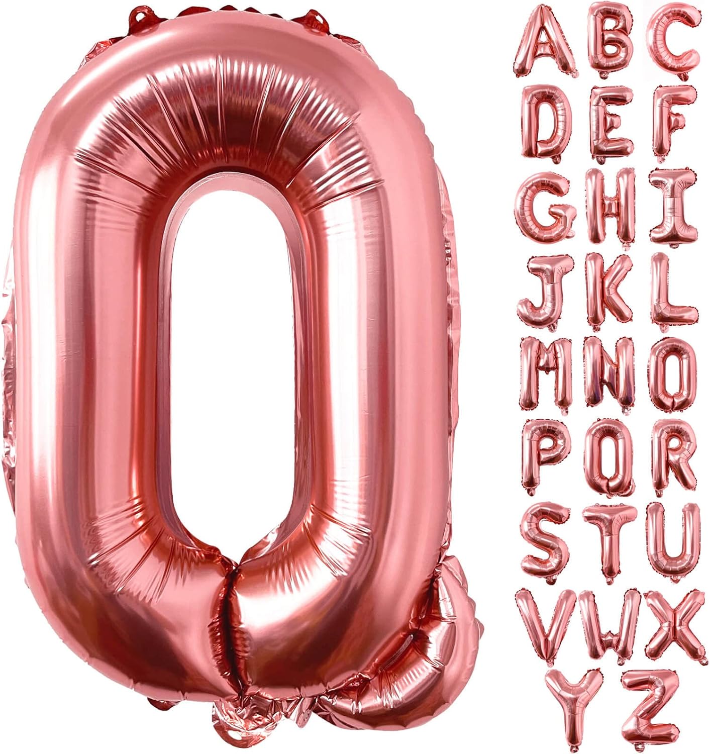 Lovoir 40 Inch Large Rose Gold Letter A Balloons Big Size Jumbo Mylar Foil Helium Balloon for Birthday Party Celebration Decorations Alphabet Rose Gold A