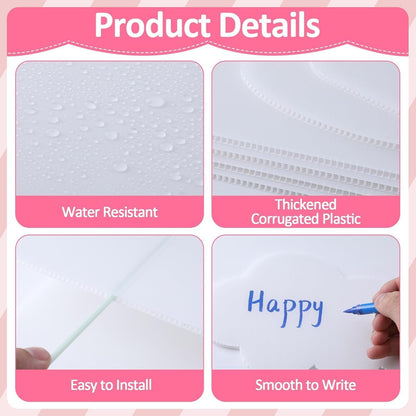 32 x 24 inch Blank Photo Booth Props DIY Happy Birthday Party Supplies Writable Picture Frame with Speech Bubble Signs Photo Booth Props for Valentine's Day Wedding Birthday Baby Shower Party Favors