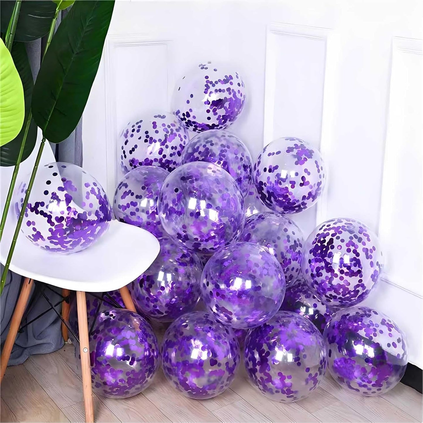 Blue Metallic Foil Confetti 8000 Pcs Shiny Round Table Confetti for Fill Balloon Wedding Graduation Party Decorations,60g of pack