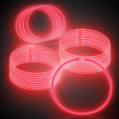 Windy City Novelties 22” Glow Stick Necklaces – 50 Pack for Summer Parties, Camping & July 4th Celebrations (Purple)