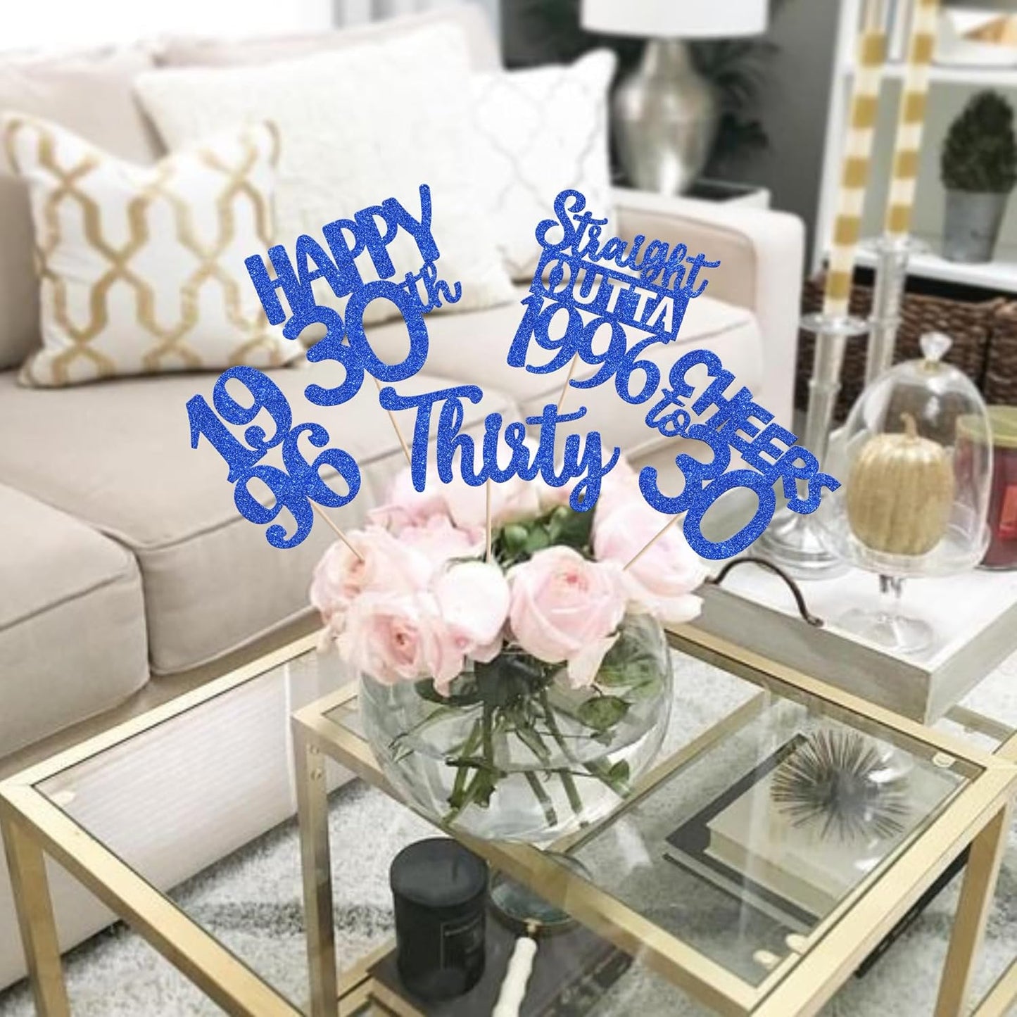 15 PCS 50th Birthday Centerpiece Sticks Fifty Happy 50th Straight Outta 1976 Table Flower Centerpieces Sticks Cheers to 50 Floral Decorations for 50th Birthday Party Centerpieces Supplies Black