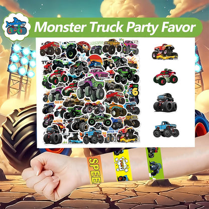 CZWXOXO 74 Pcs Racing Theme Party Favors 24 Pcs Slap Bracelets 50 Pcs Stickers Racing Birthday Party Decorations，Classroom Rewards Supplies