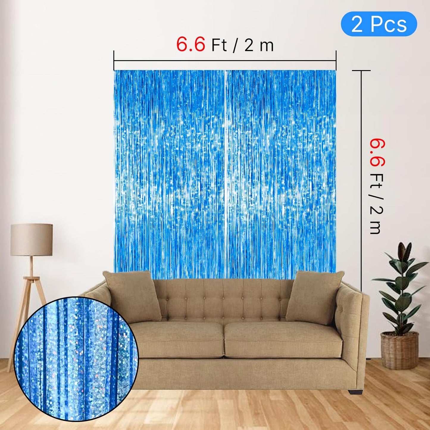 PartyWoo Silver Streamers 3pcs Tinsel Backdrop 8.2FT Metallic Tinsel Foil Fringe Streamer Curtains Party Photo Booth Backdrop for Graduation Baby Shower Bachelorette Wedding Disco Party Decorations