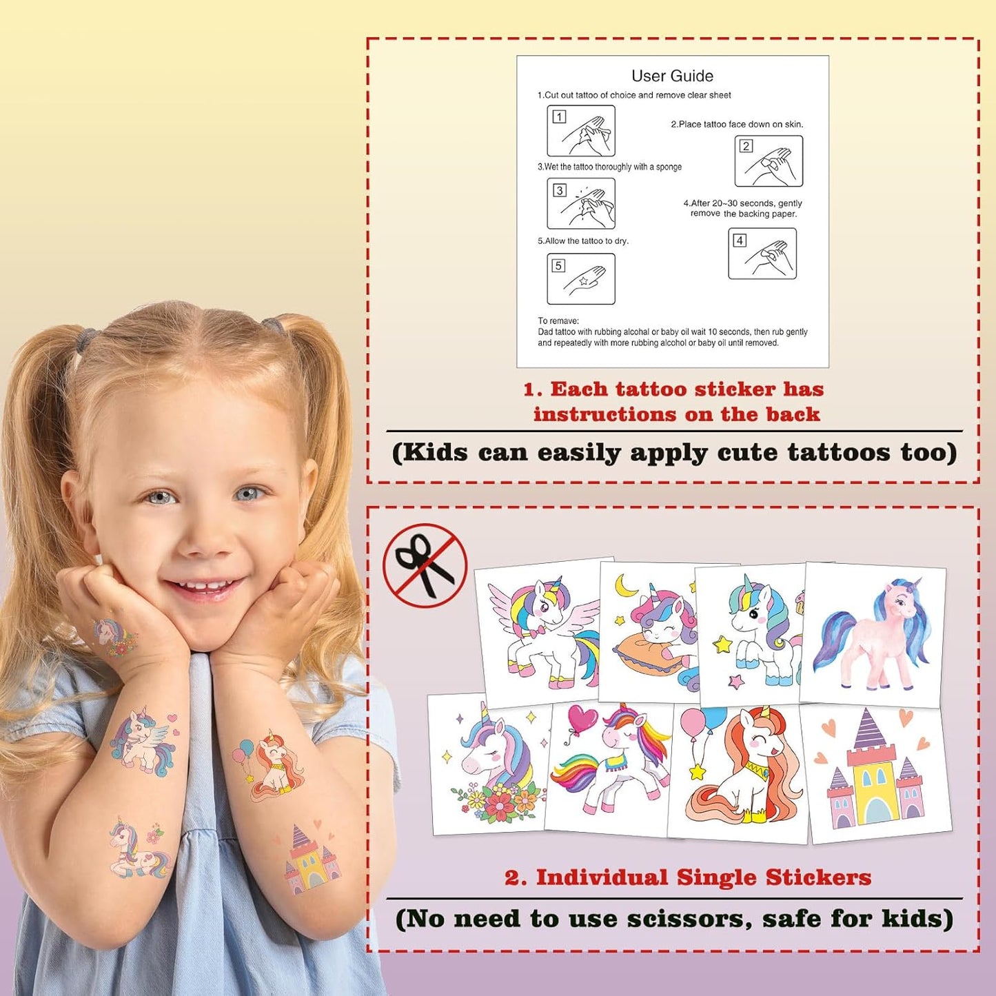 104 PCS Monster Truck Temporary Tattoos for Kids Party Supplies, Individually Wrapped Monster Truck Fake Tattoos Temp Tattoo Stickers for Boys Girls Birthday Party Favors Decorations Activities