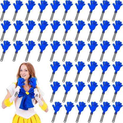 Junkin 48 Pcs Hand Clappers Bulk 7. 5 x 3. 5 Inches Noise Makers Party Favors Clapping Noise Maker Clacker for Birthdays Game Prizes Rewards Football Sporting Events Cheers Supplies (Black,White)