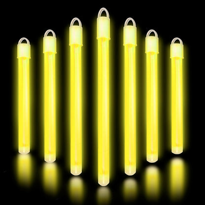 Glow Fever Glow in The Dark Sticks - 50 ct 6" Glow Sticks Bulk Party Pack with End Caps & Lanyards - Glow Party Favors for Concert, Festival, & Wedding Neon Light Sticks by Party Dragon, Multi