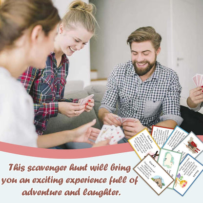 Easter Scavenger Hunt for Adults, Easter Egg Party Games, Bunny Treasure Hunt Clues Game Cards, Spring Holiday Activities for Large Groups, Family Party Decorations Supplies Favors -02
