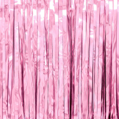 PartyWoo Silver Streamers 3pcs Tinsel Backdrop 8.2FT Metallic Tinsel Foil Fringe Streamer Curtains Party Photo Booth Backdrop for Graduation Baby Shower Bachelorette Wedding Disco Party Decorations