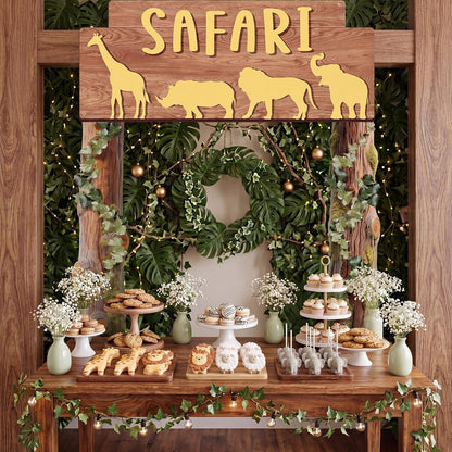 Peryiter 3 Pcs Camping Themed Party Decorations Banner Welcome Porch Sign with 1 Double Sided Tape for Summer Camp Birthday Hawaii Baby Shower Themed Party Activity Decor door (Forest Style)