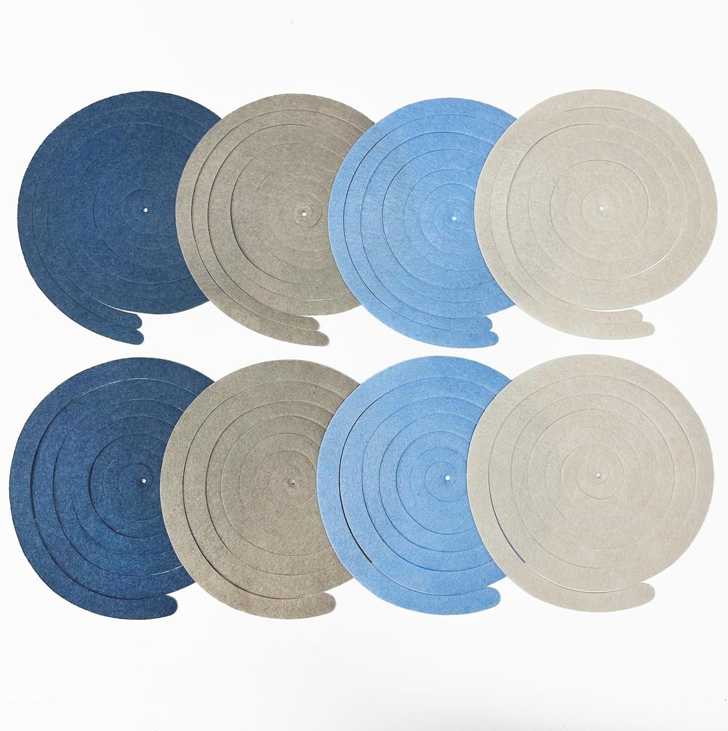36 Pcs Blue Hanging Swirl Decorations Ombre Royal Blue White Felt Swirl Streamer Spiral Ceiling Garland for Birthday Wedding Baby Shower Graduation Under The Sea Nautical Ahoy Achor Party Supplies
