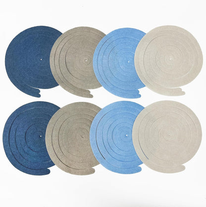 36 Pcs Blue Hanging Swirl Decorations Ombre Royal Blue White Felt Swirl Streamer Spiral Ceiling Garland for Birthday Wedding Baby Shower Graduation Under The Sea Nautical Ahoy Achor Party Supplies
