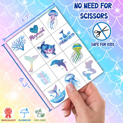 Tropical Flower Hawaiian Temporary Tattoos for Kids - 96 PCS Pre-cut Hawaii Luau Hibiscus Plumeria Party Favors Flower Summer Waterproof Stickers for Summer Aloha Party Decoration Supplies