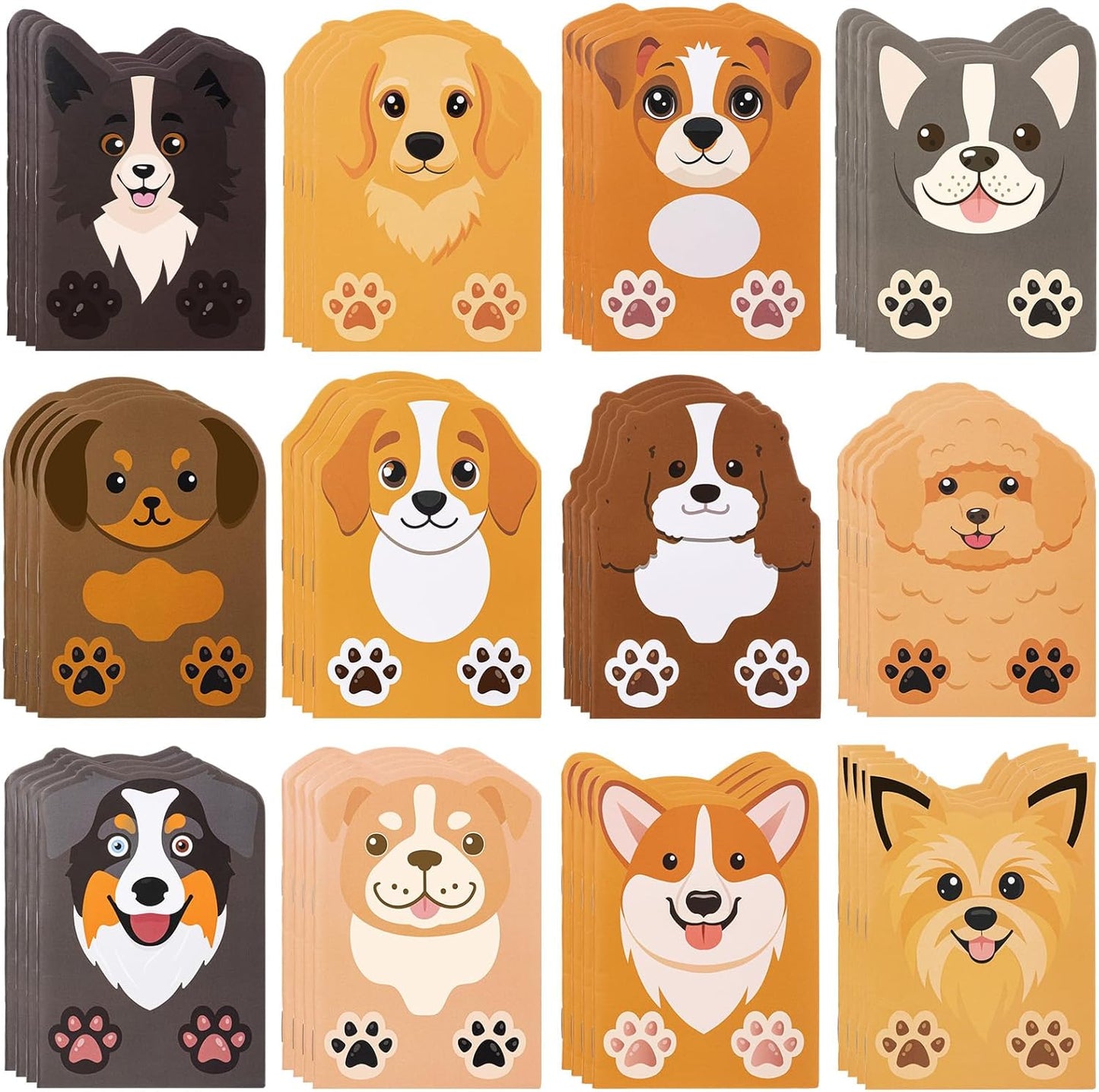 Maxdot 48 Pcs Farm Animals Mini Notebooks Bulk Party Favors Gift Small Cute Pocket Notepads with 20 Sheets, Gifts for Birthday, Back to School Party Classroom Prizes Gift