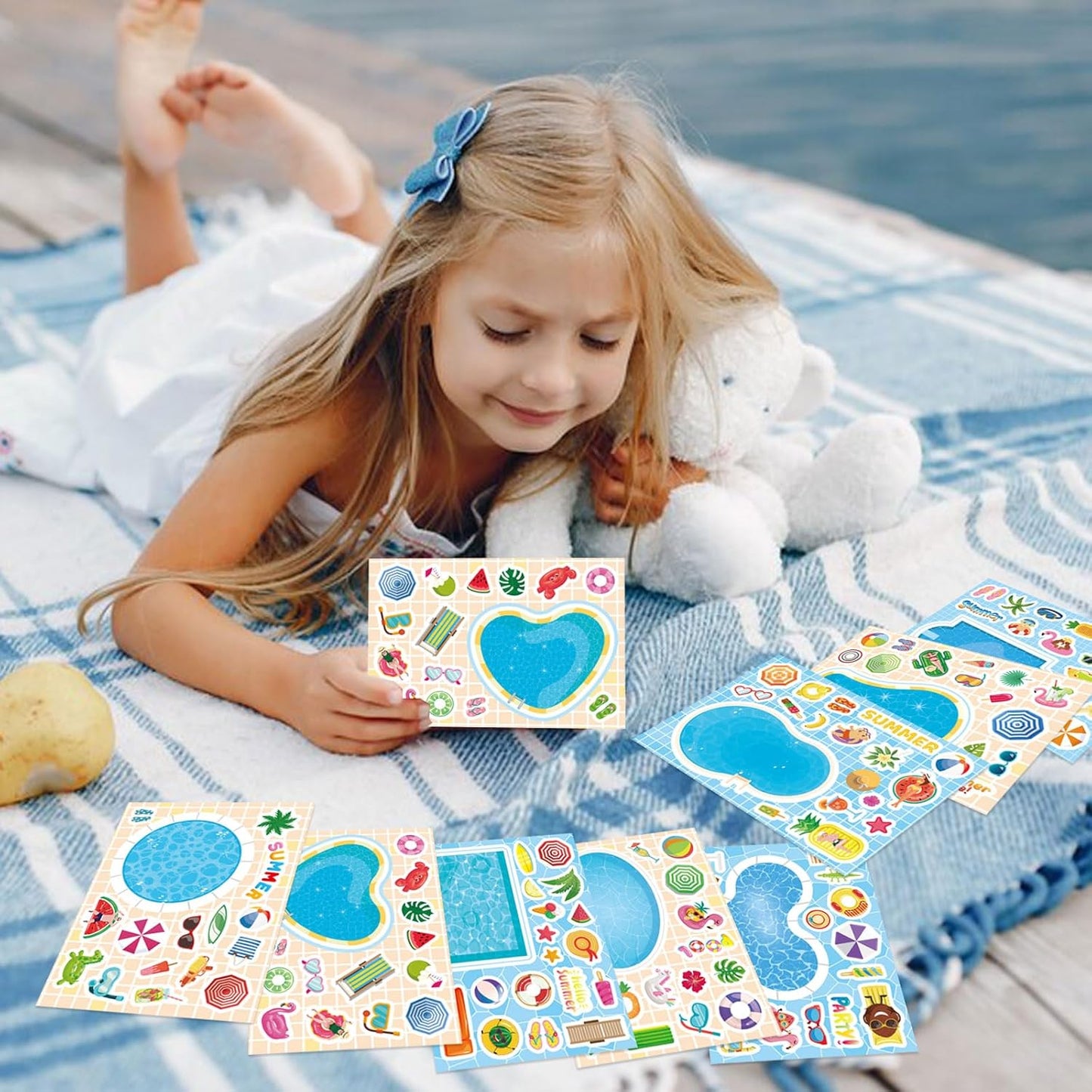24 Sheets Make a Face Stickers for Kids Toddlers, Make Your Own Animal Mix and Match Sticker Sheets with Sea Animals Horses Dinosaurs Unicorns for Kids Crafts Party Favors Goodie Bags Stuffers