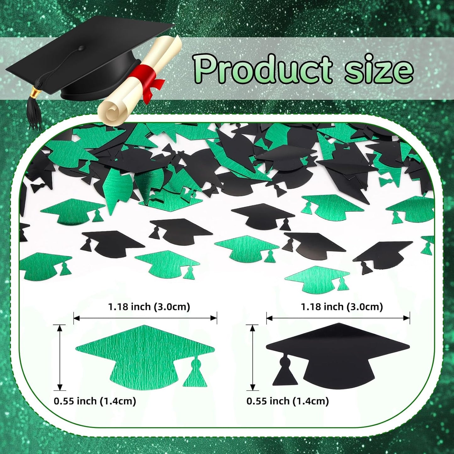 Silver and Blue Graduation Confetti 2026, 1000 Pcs Class of 2026 Table Centerpiece Grad Confetti for 2026 Graduation Party Decorations Supplies