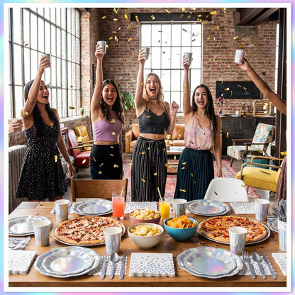 NatNarr 175 Pcs Sage Green Plates and Napkins Set, 25 Guest Sage Green Party Supplies Include Scalloped Paper Plate Napkin Cup Forks Knives Disposable Plastic Cutlery for Wedding Baby Shower Birthday