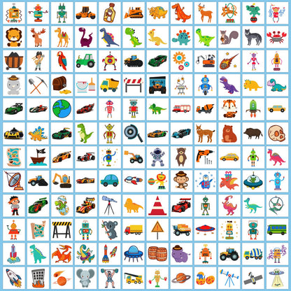 Partywind 408 PCS Kids Tattoos for Party Supplies, Individually Wrapped Sheet Temporary Tattoos Stickers for Kids Goodie Bag Stuffers, Fun Birthday Party Favors - Mixed