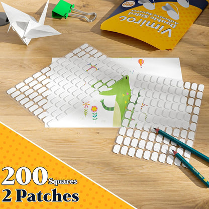 100Pcs Adhesive Glue Stick Dots Double Sided Sticky Tack Removable - Clear Museum Mounting Putty No Damage for Wall Decor, Figurine, Poster, No Trace Dots - Strong Adhesive Dots for Balloon & Crafts