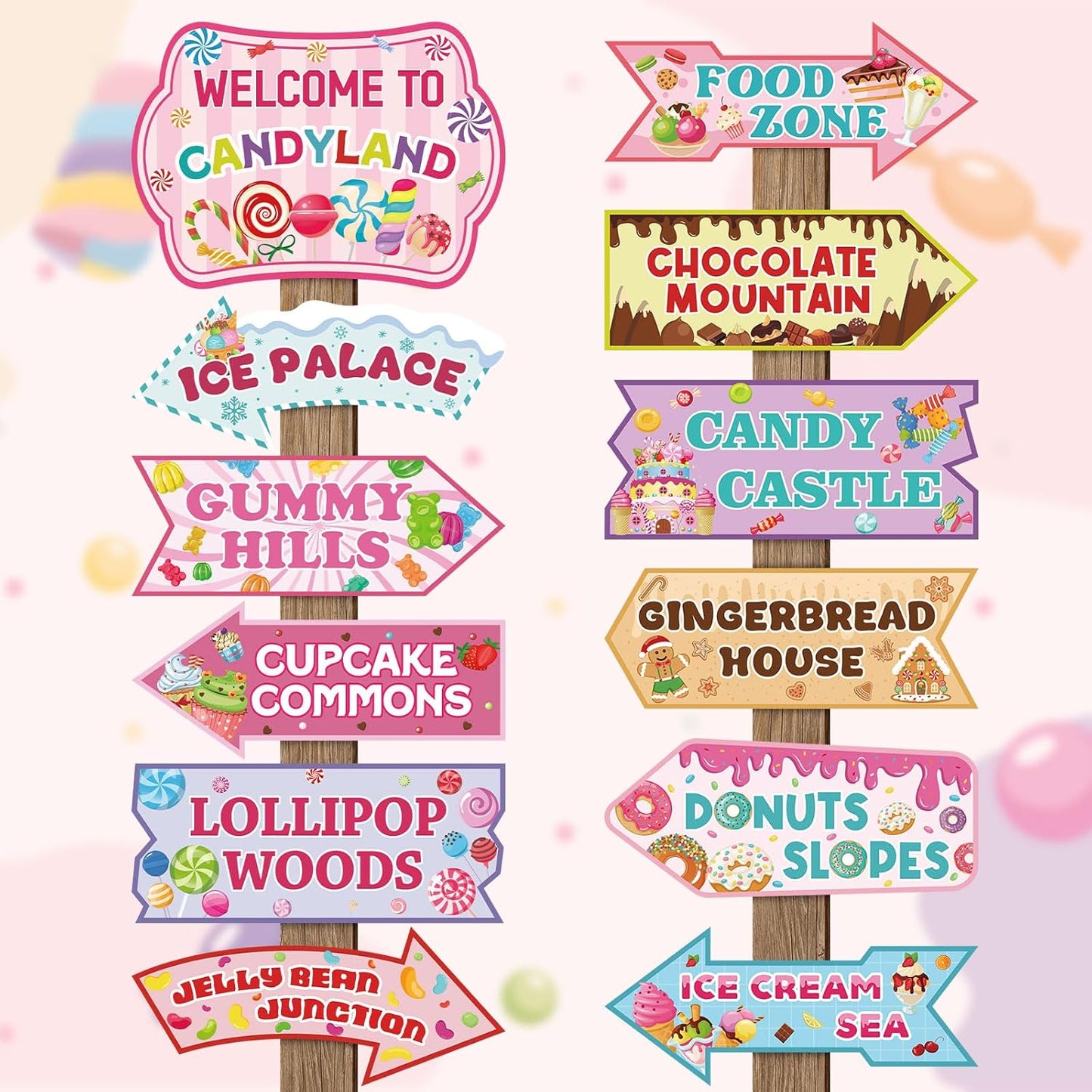 24 Pieces Retirement Decorations Retirement Party Directional Sign Retired Welcome Signs for Adults Retirement Themed Party Decorations Birthday Party Supplies
