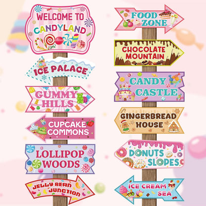 24 Pieces Retirement Decorations Retirement Party Directional Sign Retired Welcome Signs for Adults Retirement Themed Party Decorations Birthday Party Supplies