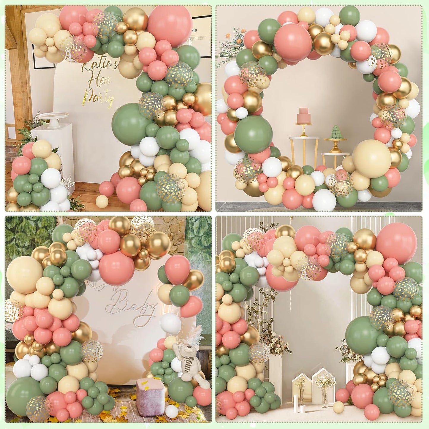 Amandir 153pcs Pink Purple Balloon Garland Arch Kit, Different Sizes 18 12 10 5 inch Pink Purple Red Latex Metallic Confetti Purple Balloons for Girl Women Birthday Bridal Baby Shower Party Decoration