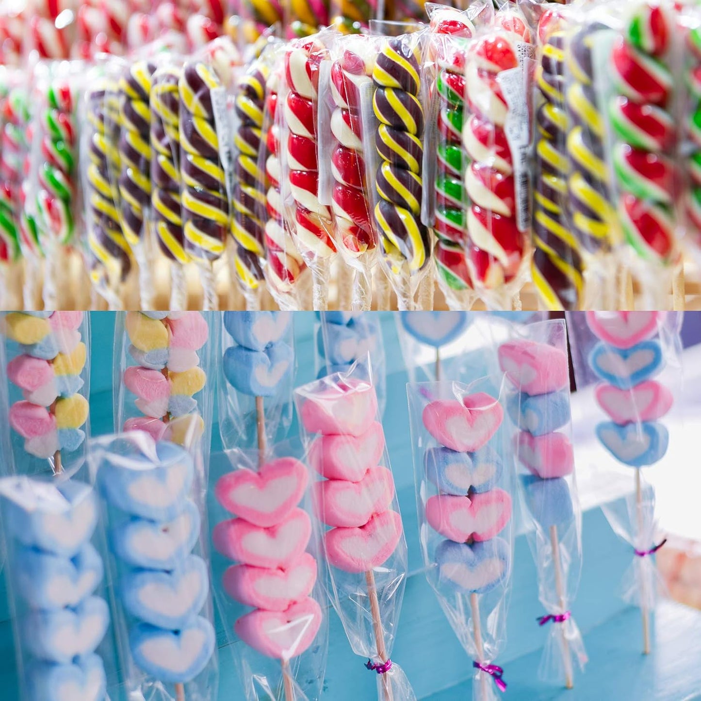 Cello Cellophane Treat Bags,5x7 Inches Clear Cellophane Bags 200 Pcs OPP Plastic Treat Bags with 200 Twist Ties for Gift Wrapping,Packaging Candies,Dessert,Bakery, Cookies, Chocolate,Party Favor