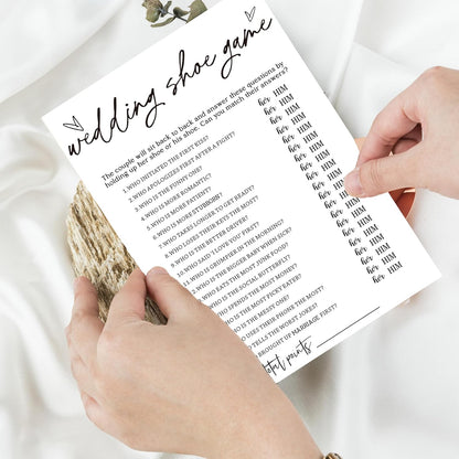 Bridal Shower Bingo, What Will The Bride to Be Receive, 25Pcs Bridal Bingo Game Cards, Engagement Party Games for Guests, Minimalist White Wedding Party Supplies - A18