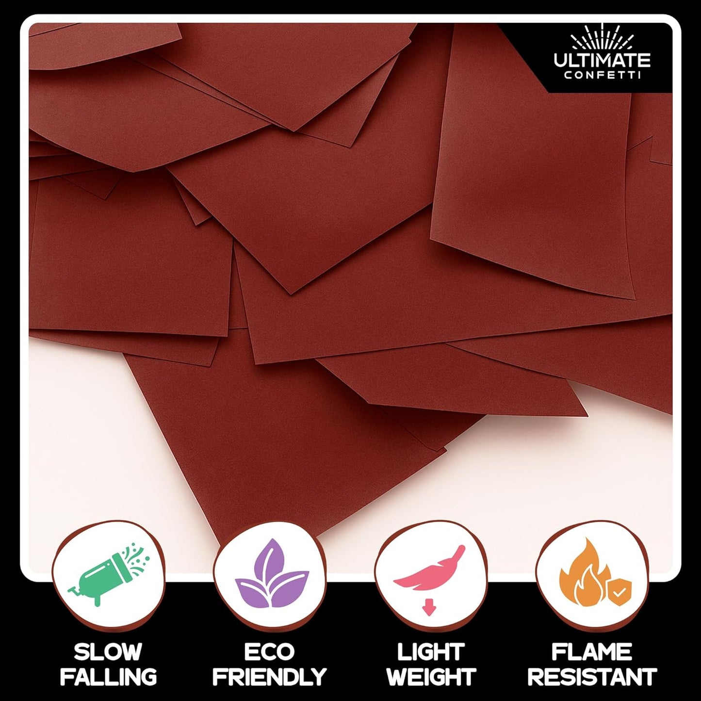 Ultimate Confetti, Multicolor Biodegradable Confetti - Rectangular Fluttering Tissue Paper Confetti for Cannon and Launcher use - Best for Holidays, Birthday, Wedding, and Parties - 1 lb, 16 oz