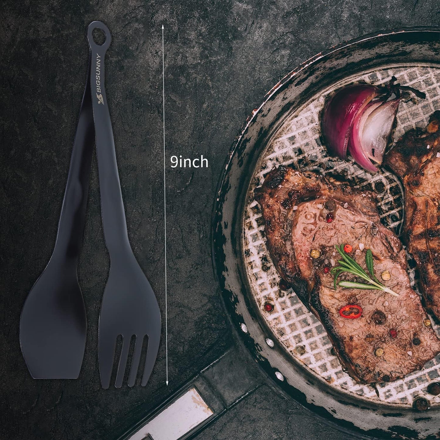 Mini Appetizer Tongs Stainless Steel Set of 4, MSY BIGSUNNY Small Serving Tongs, 6 Inch(15.2cm, Silver)