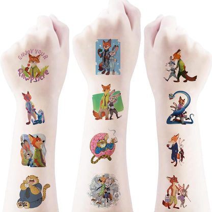 20 Sheets Cute Pokemon Temporary Tattoos for Adult, Cool Cartoon Decoration Sticker Gifts for Teen Activity Prizes Carnival Christmas Rewards