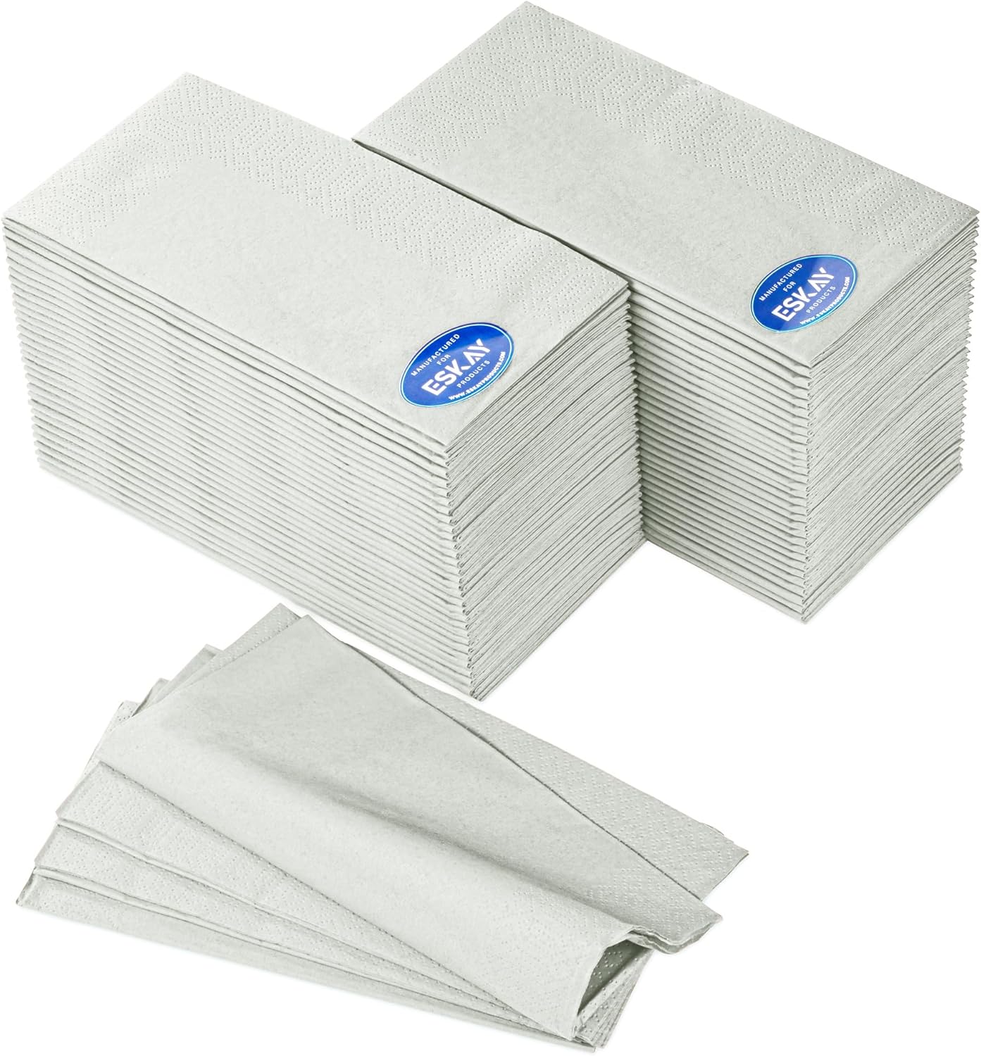Black Beverage Napkins (300 Count) 2-Ply Disposable Cocktail Napkins for Bar, Weddings, Parties, Events, Premium Quality and EU Made