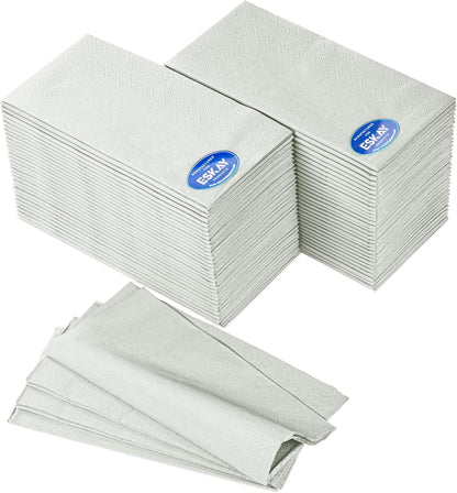 Black Beverage Napkins (300 Count) 2-Ply Disposable Cocktail Napkins for Bar, Weddings, Parties, Events, Premium Quality and EU Made