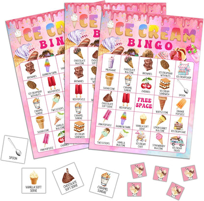 Strawberry Bingo Game, Summer Berry Party Bingo Cards for Adults, Strawberry Parties Supplies, Fruit Themed Birthday Party Favors for 24 Players, 06