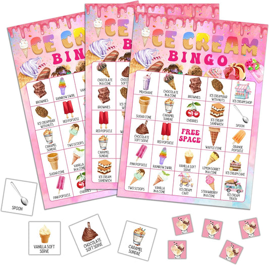 Strawberry Bingo Game, Summer Berry Party Bingo Cards for Adults, Strawberry Parties Supplies, Fruit Themed Birthday Party Favors for 24 Players, 06