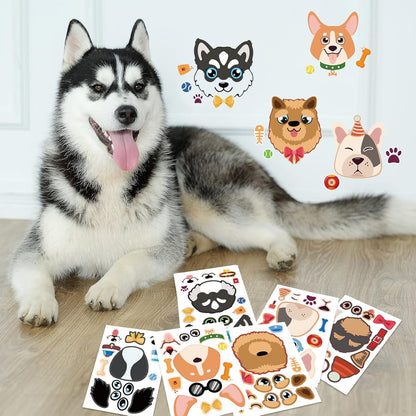 24 Sheets Cupcake Make a Face Sticker Sheets for Kids Todders Activities, Make Your Own Stickers for Kids Birthday Party Favor Supplies Craft