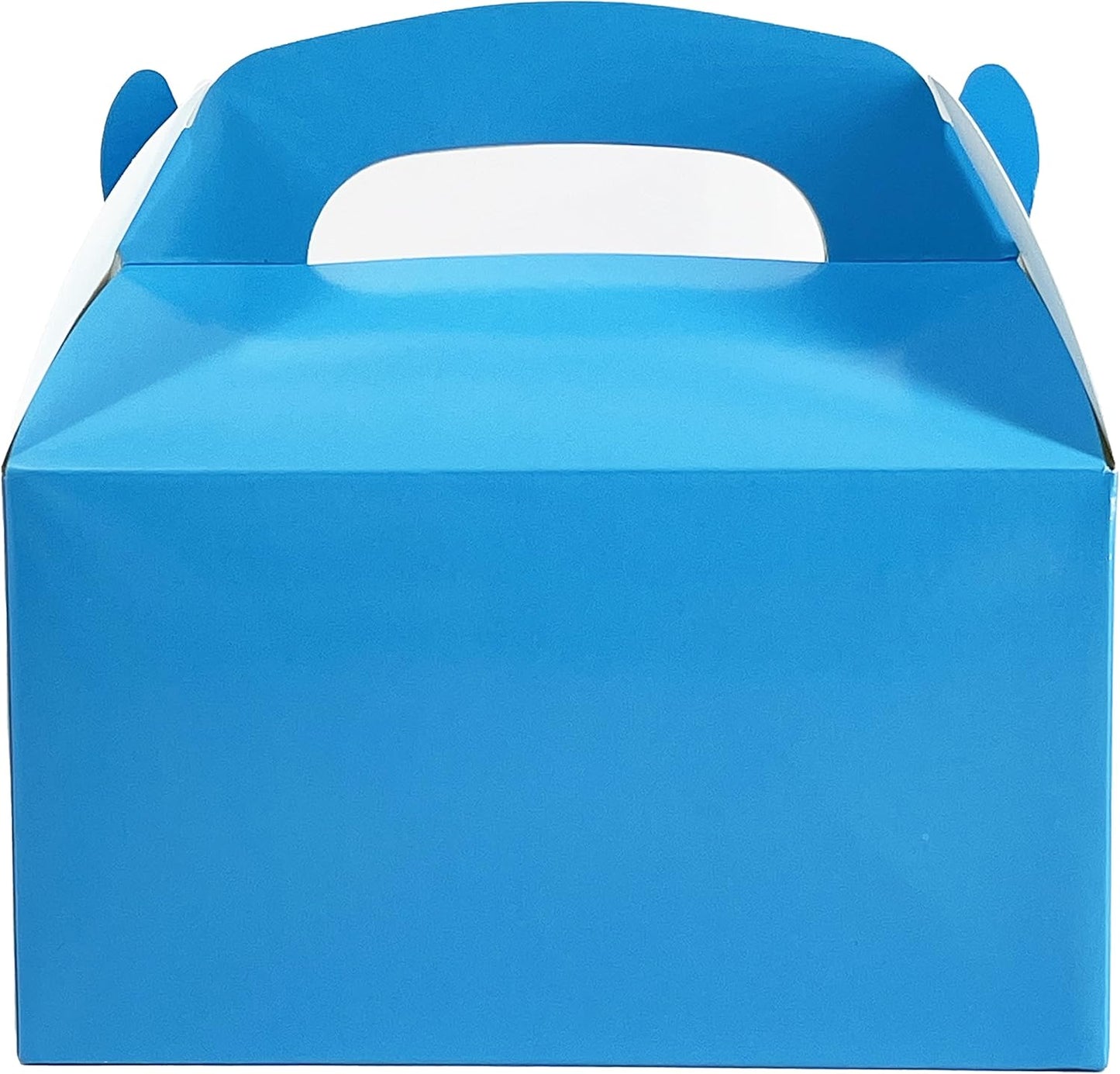 The Dreidel Company 12-Pack Black Gable Treat Boxes, Goodies Favor Box for Kids Birthday, Candy Boxes Party Favors, Weddings Events, Baby Shower, 6.25" x 3.5" x 3.5" Inch